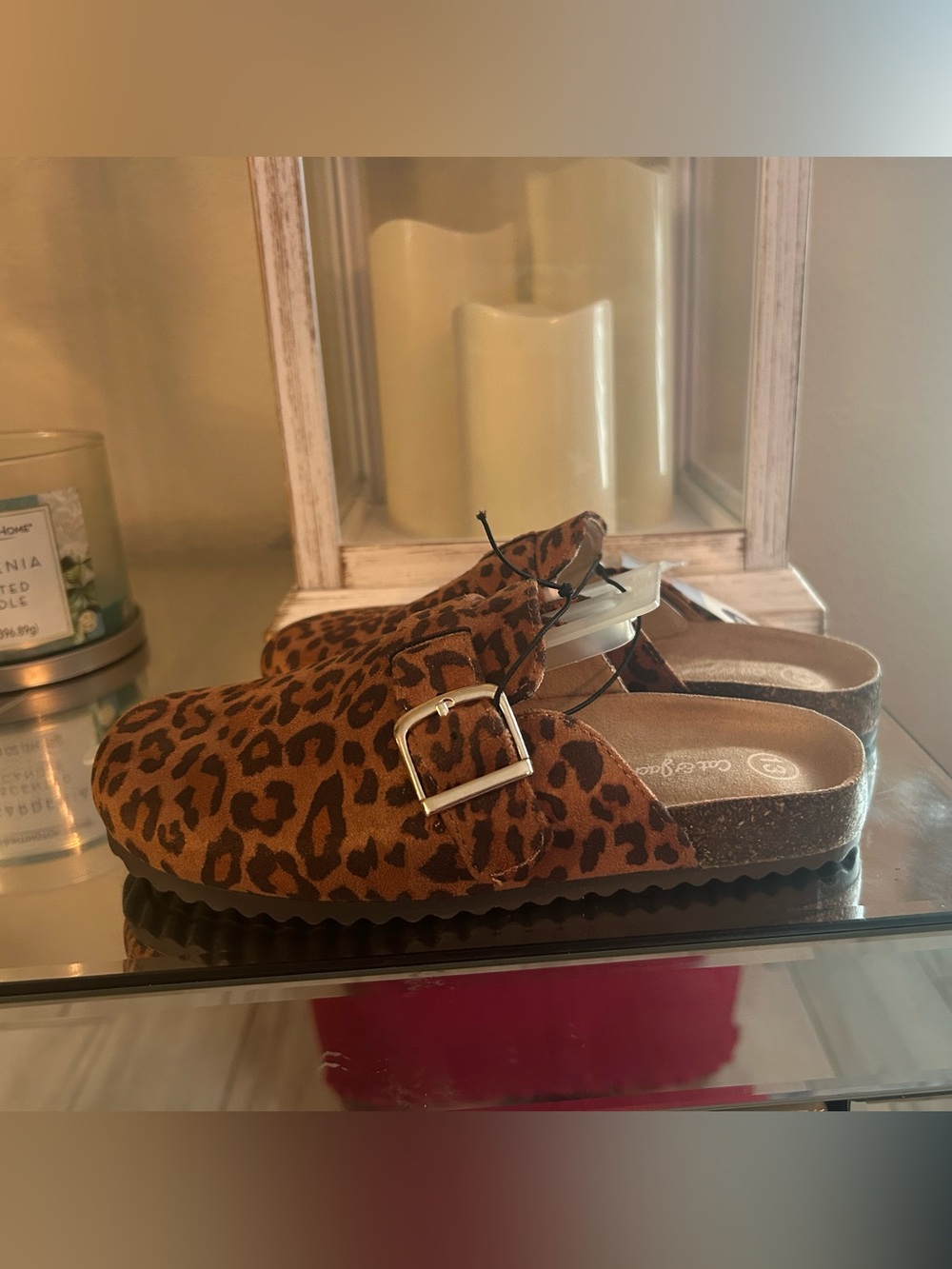 Cat & Jack Leopard Print Slip-On Clog in Brown